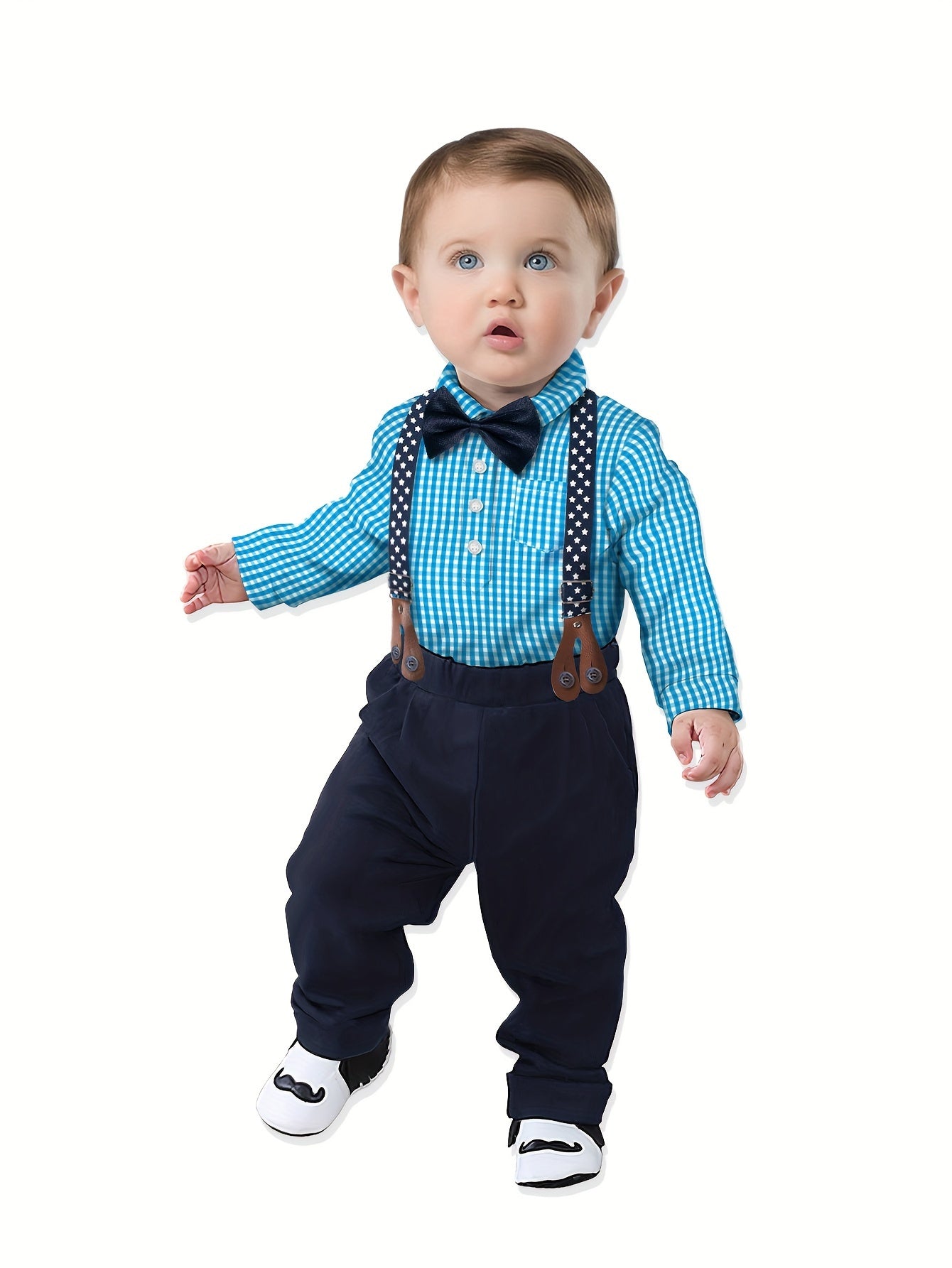 4pcs Boys Formal Gentleman Outfit