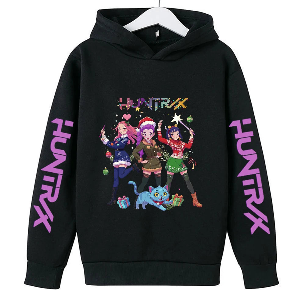 Christmas Kpop Demon Hunters Kids Hoodie