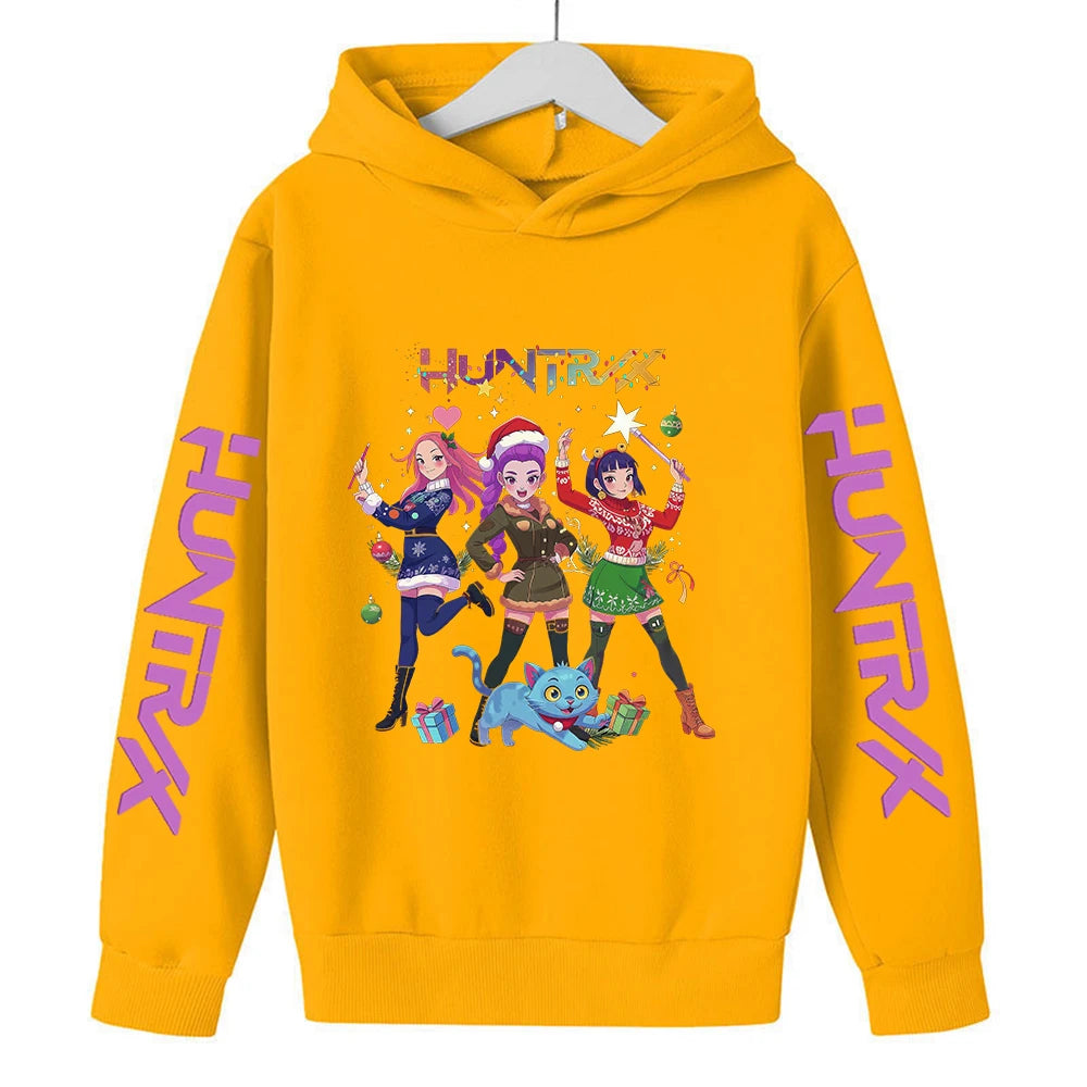Christmas Kpop Demon Hunters Kids Hoodie