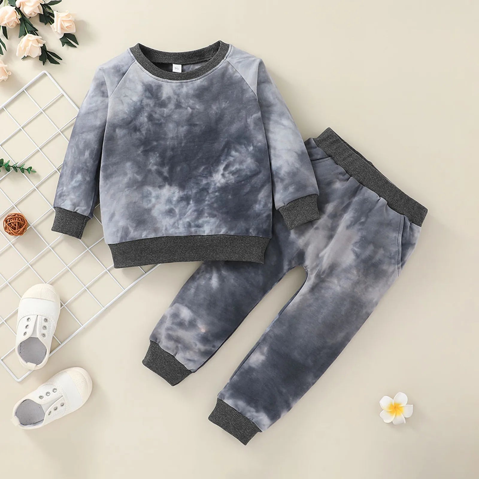 MOMSTAG Winter Toddler Baby Boys Sweatshirts +Pants Set