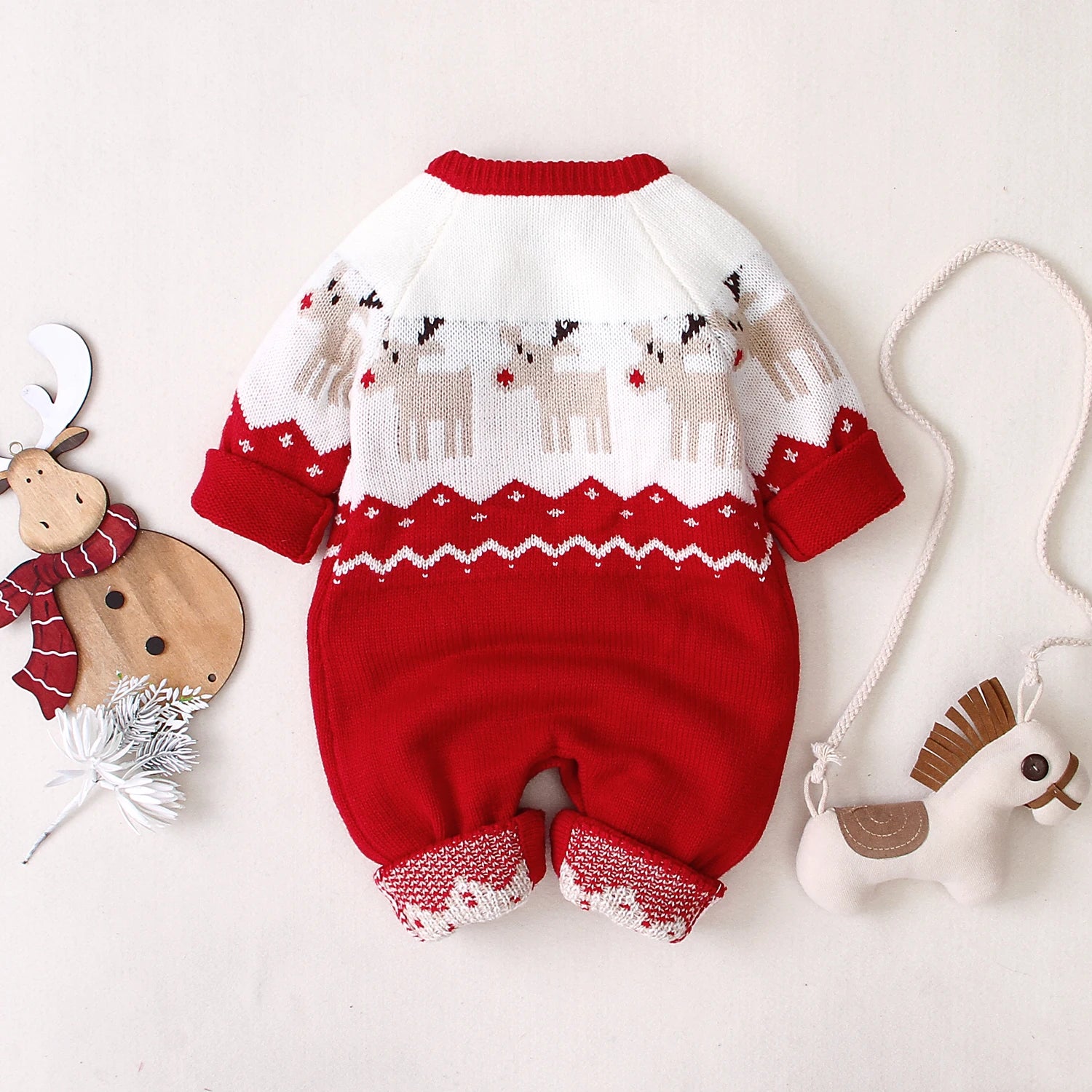 MOMSTAG Sweater Christmas Clothes Romper