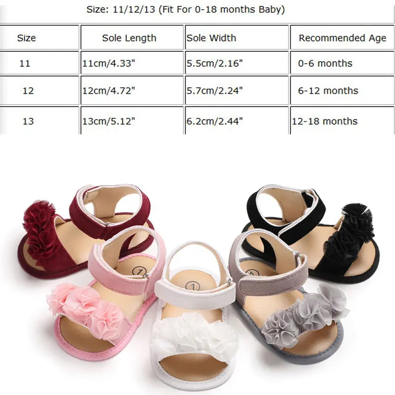 Infant Princess Floral Sandals