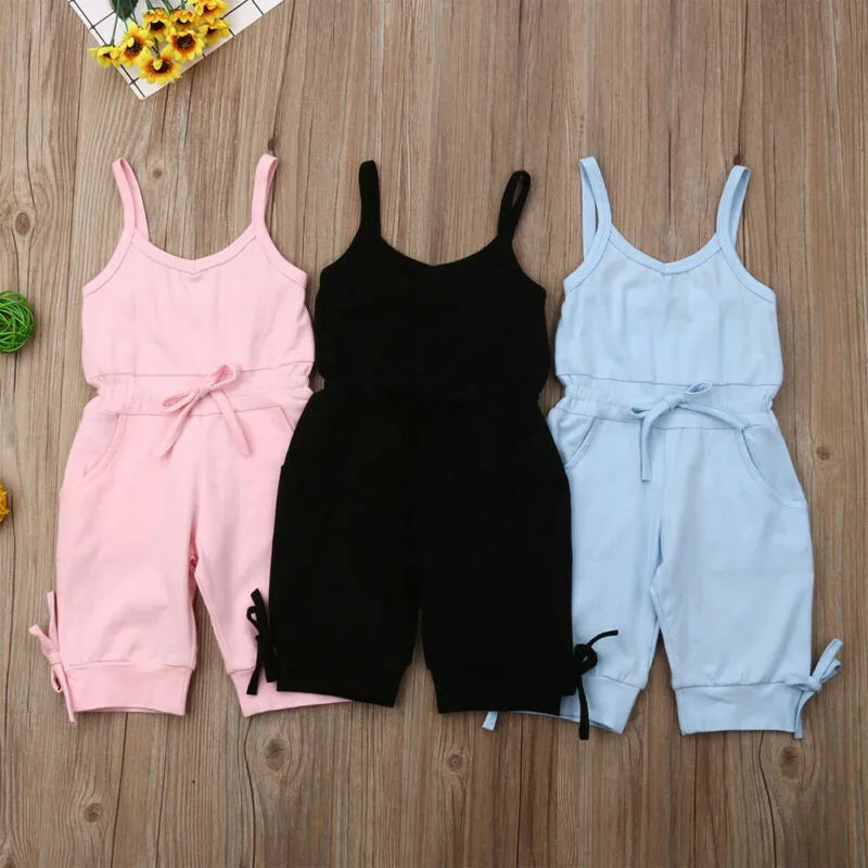 Sleeveless Sling Bodysuits for girls