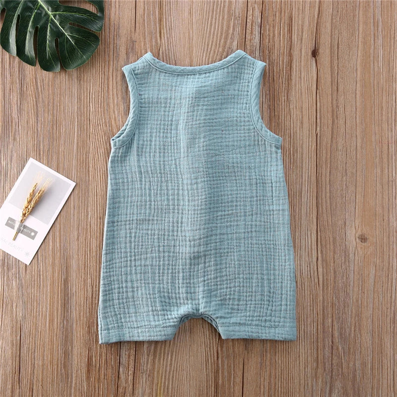 Sleeveless Rompers for baby boy and girl