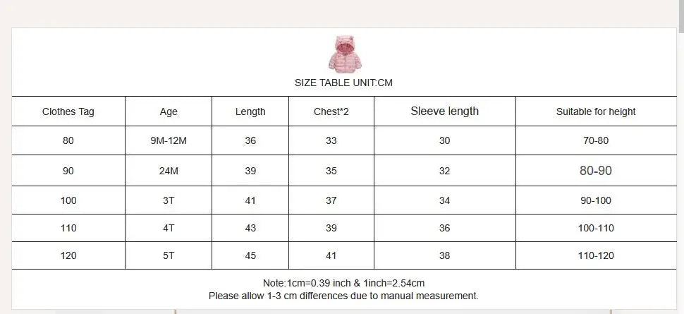 Kids Cute Puffer Jacket – Hooded Winter Coat