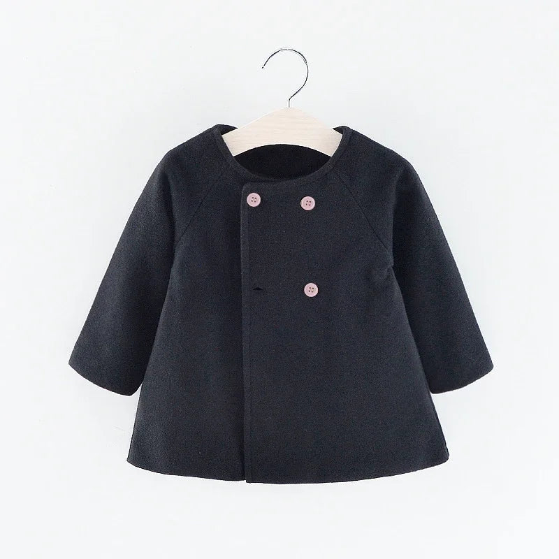 Baby Girls Elegant Winter Coat 6M–3Y