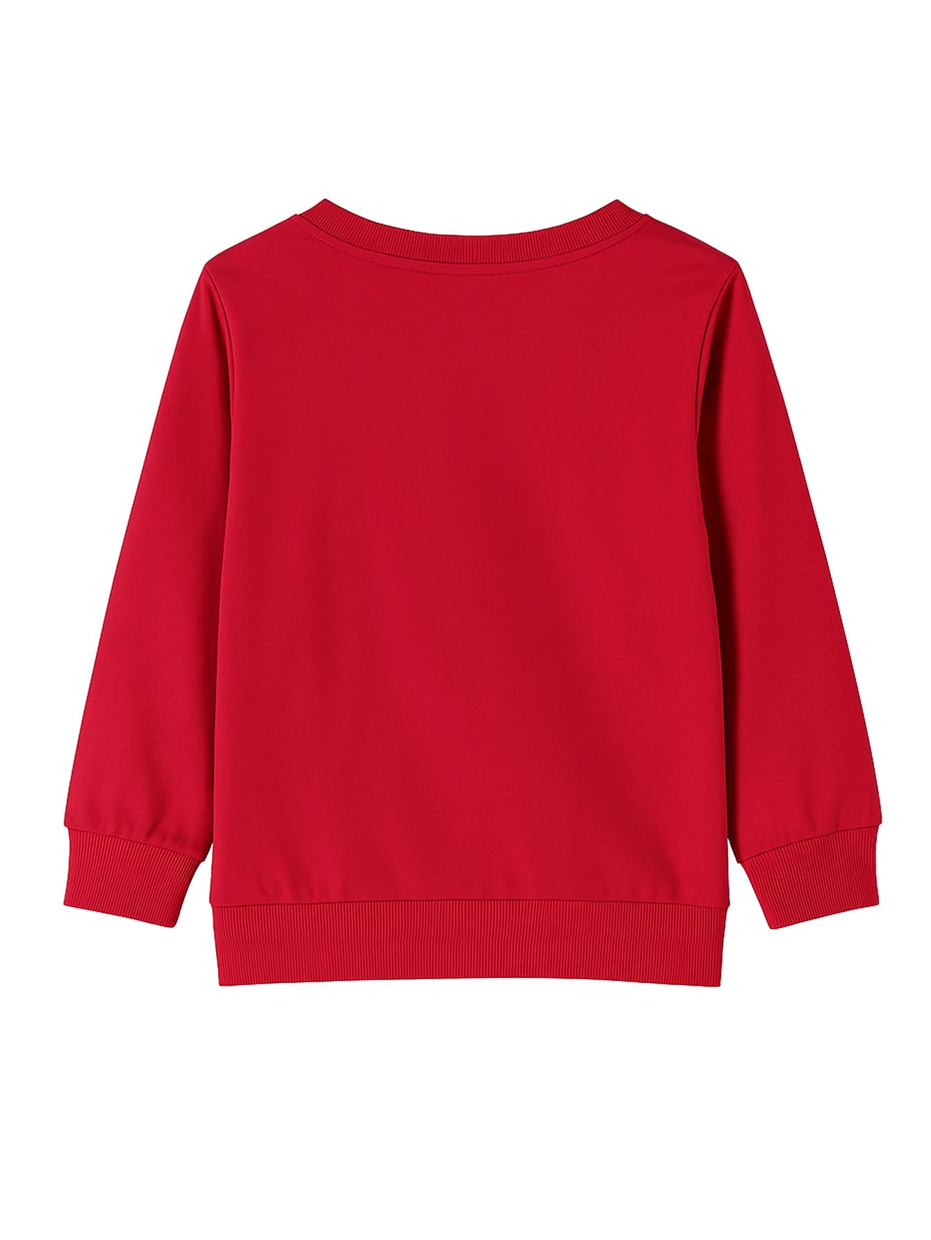 Girls Jolly Reindeer Print Christmas Sweatshirt