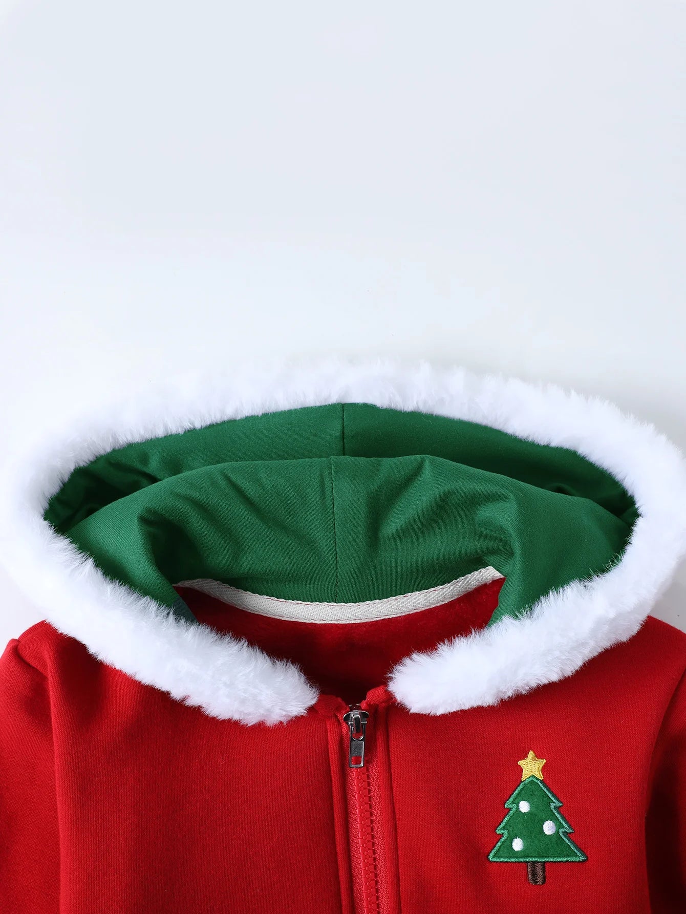 Boys Christmas Tree Zip-Up Hoodie