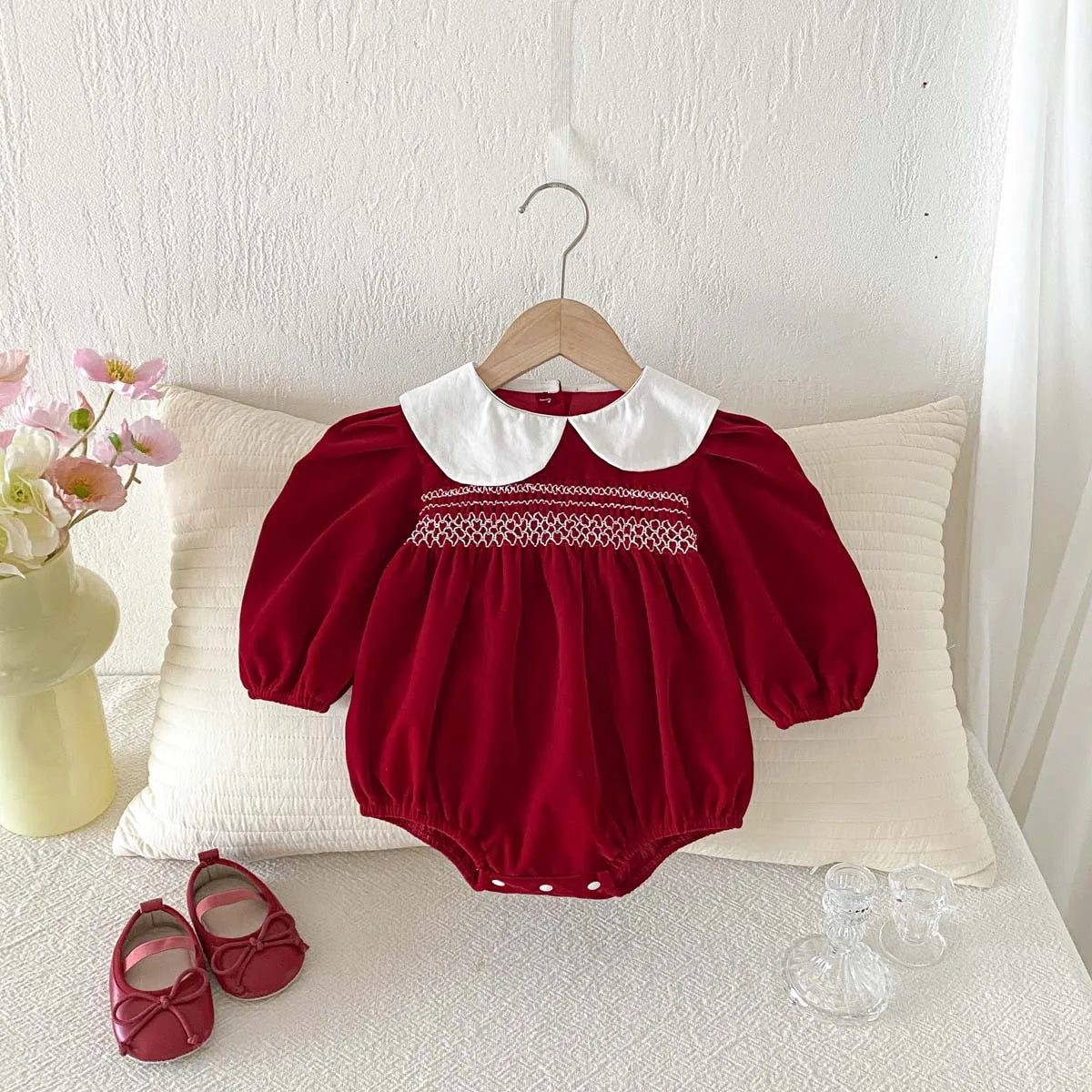 Doll Elegant Holiday Romper Girls