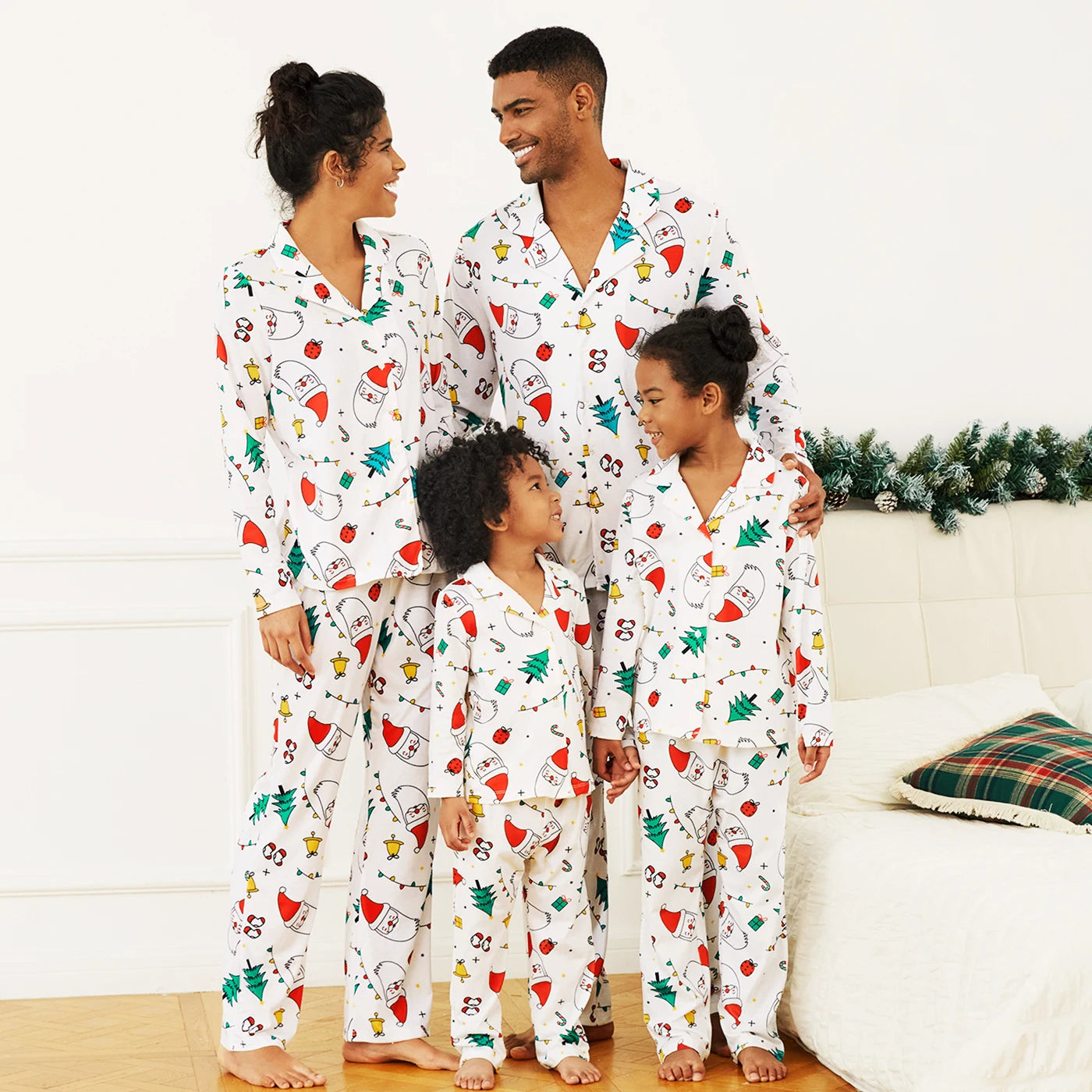 Christmas Family Matching Long Sleeve Pajamas Sets