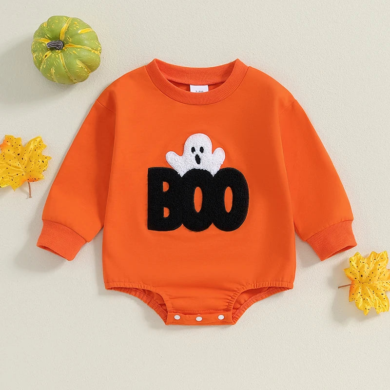 Halloween Sweatshirt Romper/Bodysuit