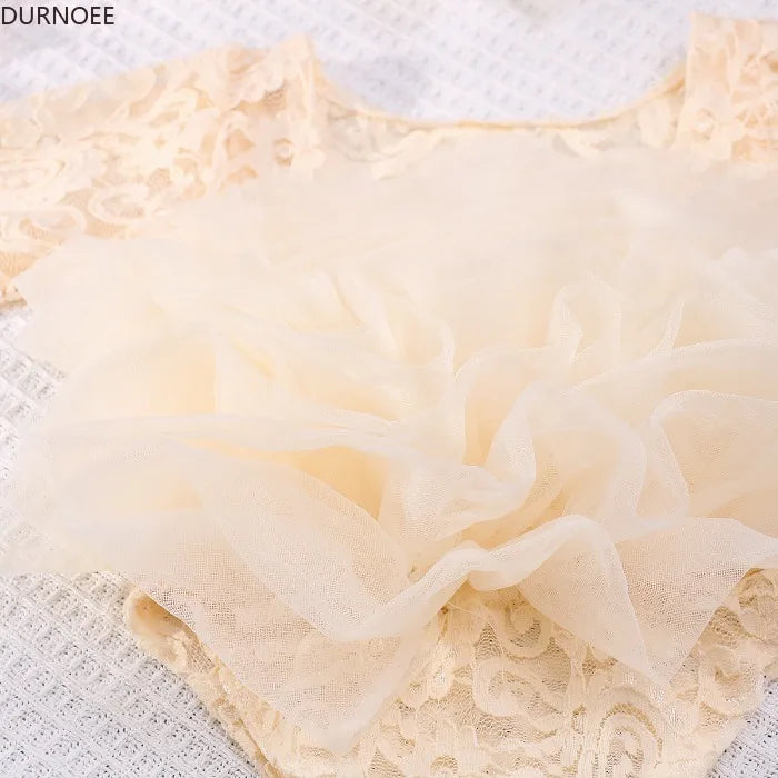 Newborn Tutu Dress - Lace Princess Romper - Photography Props