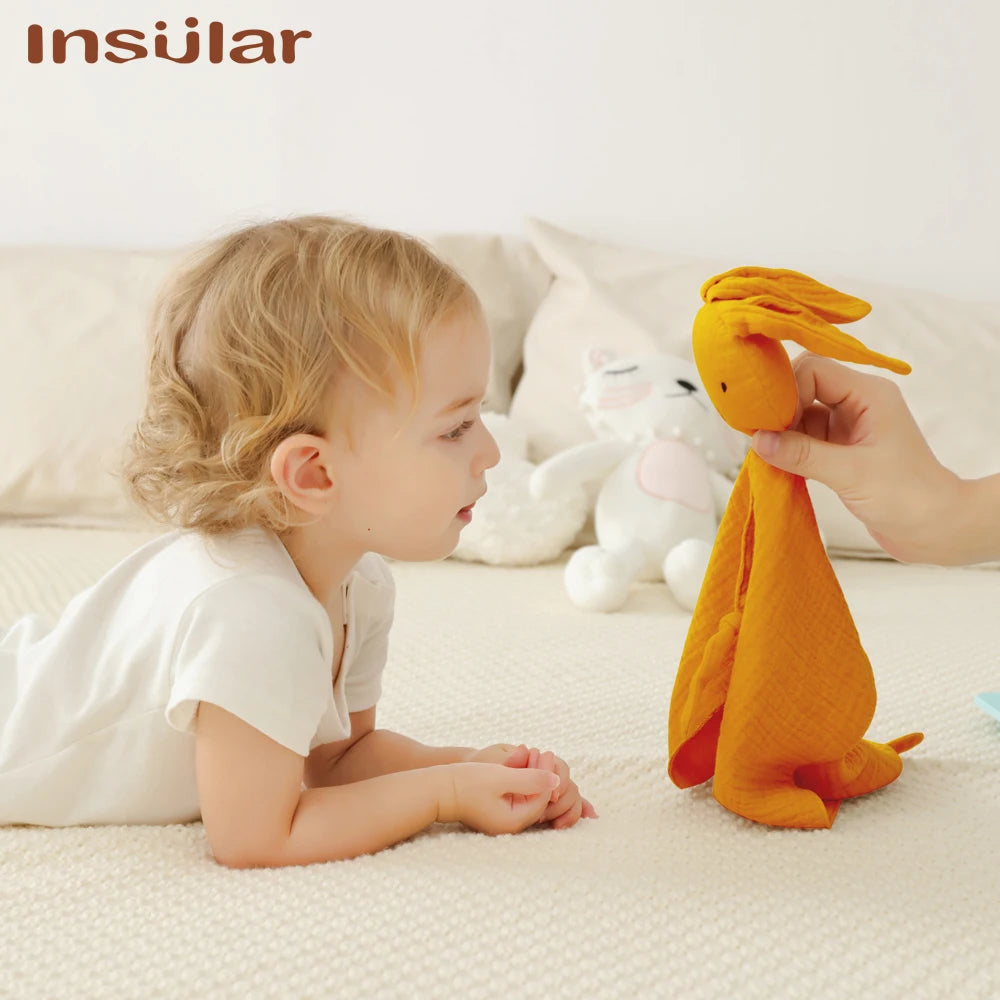 Muslin Baby Comforter – Soft Cotton Soothe Blanket & Sleep Toy