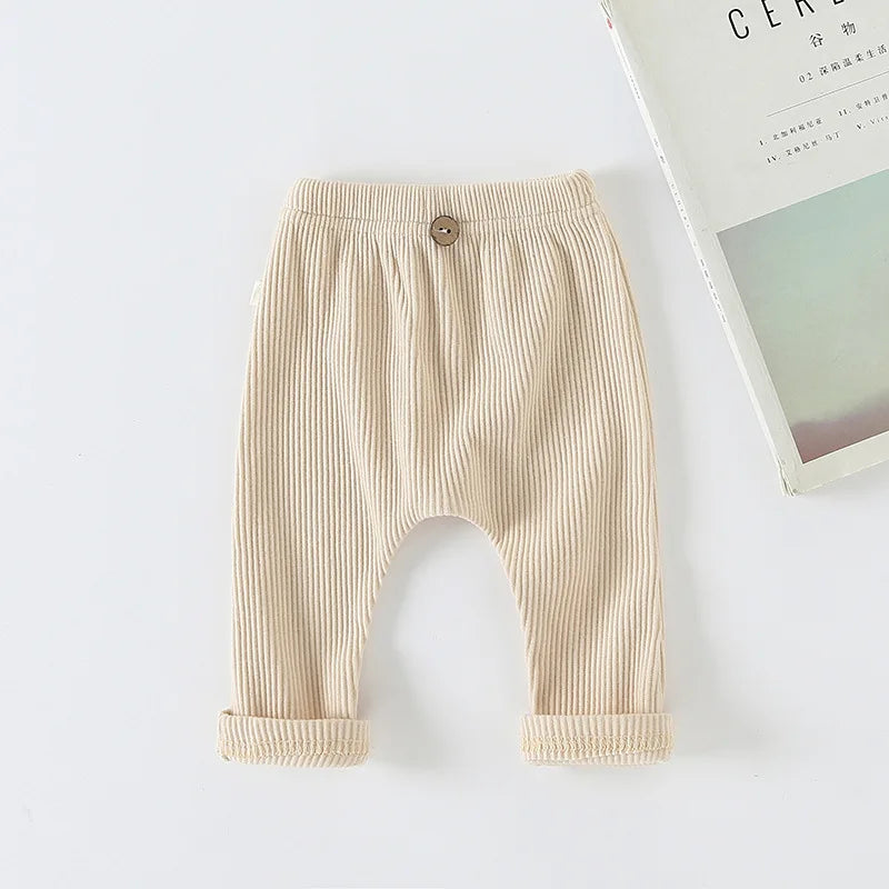 Seamless Soft Cotton Knit Pants for baby boys and girls