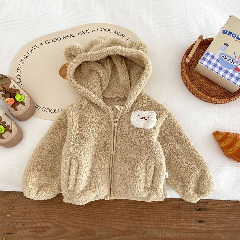 Bunny Plush Hooded Jacket