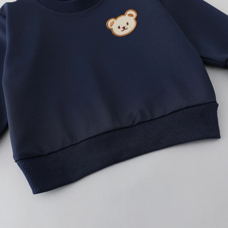 2PCS Children's Round Neck Long Sleeve and Pants