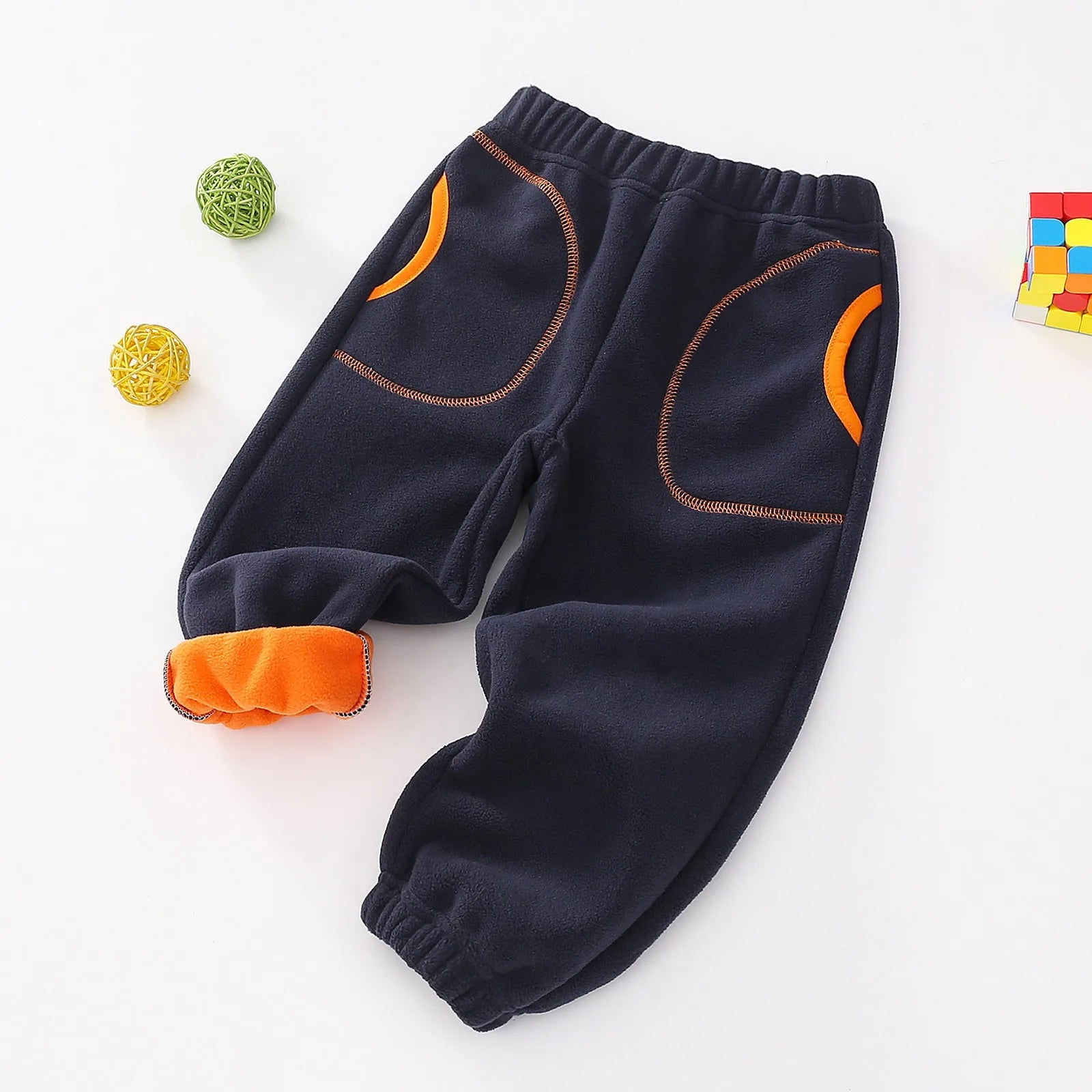 MOMSTAG Kids' Fleece-Lined Jogger Pants