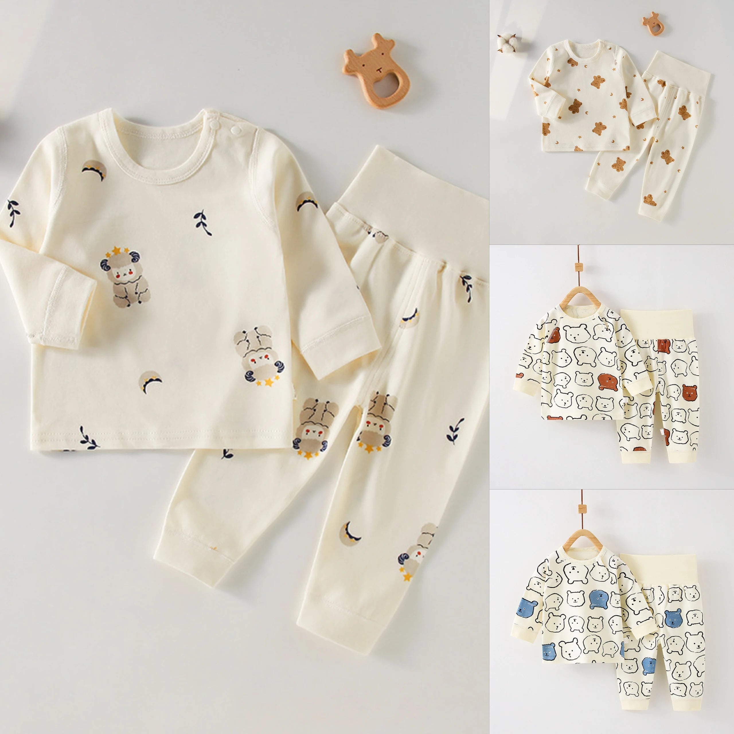 2-Piece Set Pajamas for baby boys and girls