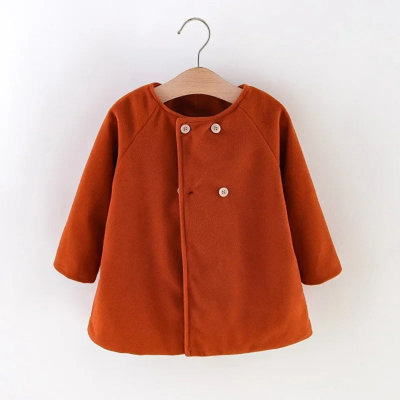 Baby Girls Elegant Winter Coat 6M–3Y