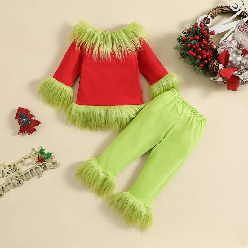 MOMSTAG Kids Boys & Girls Christmas Fuzzy Suits