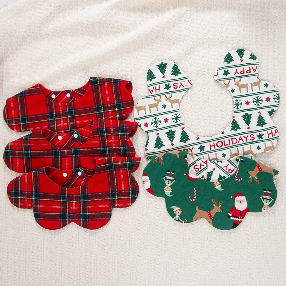 Organic Cotton 360° Christmas Baby Bib