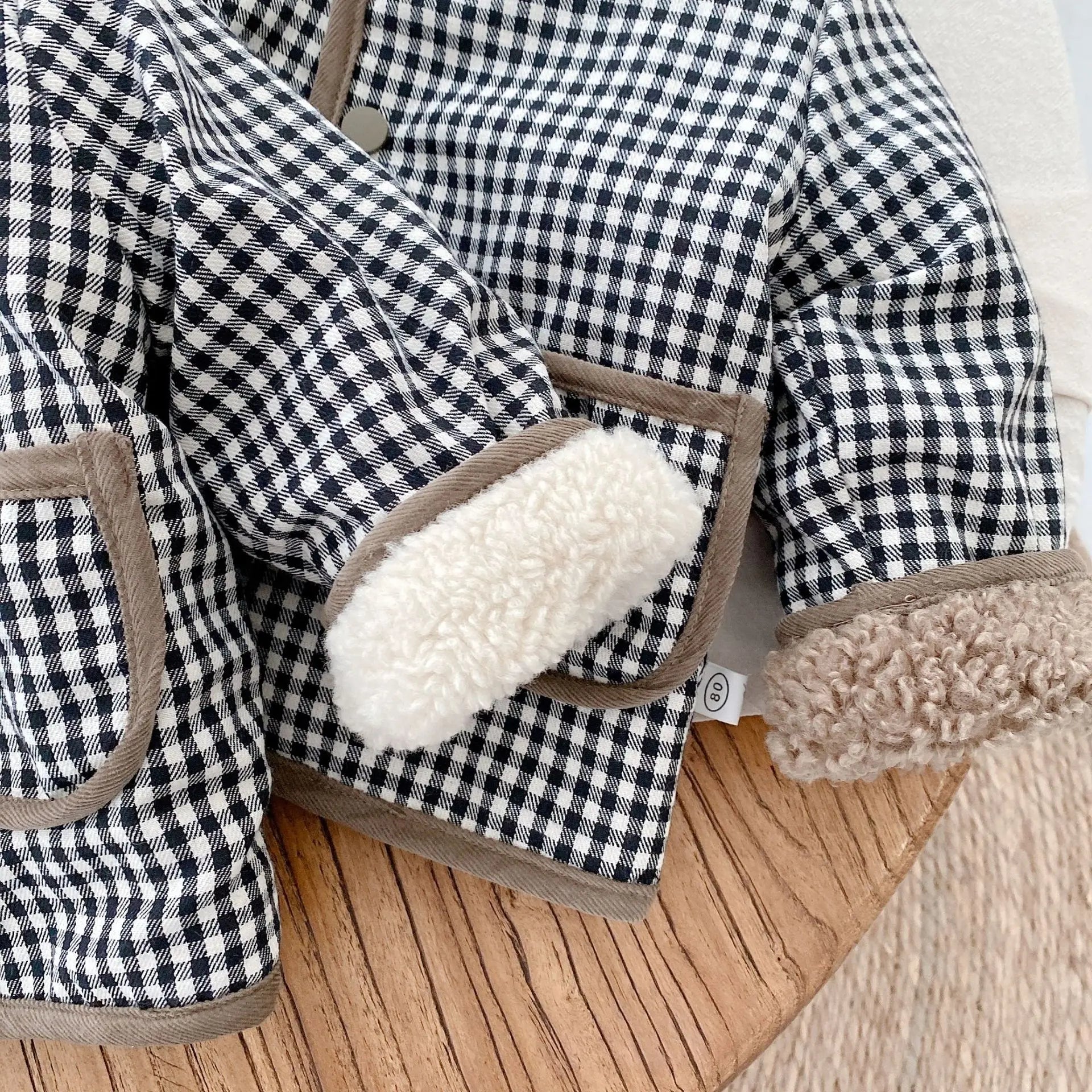 Kids Plaid Plush Jacket