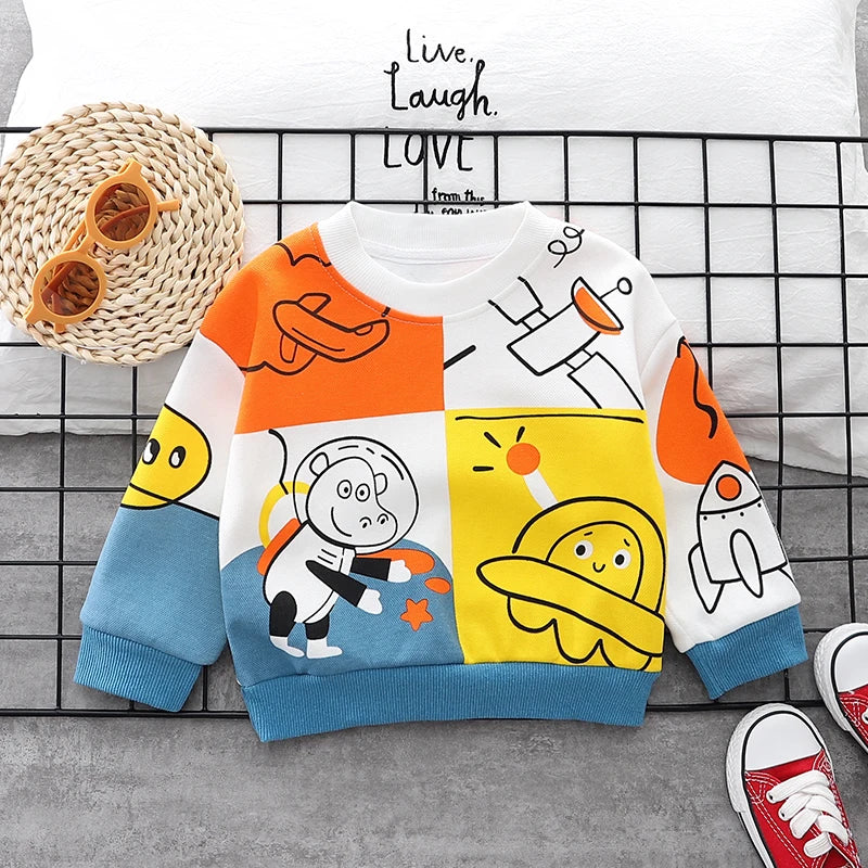 Baby Colorful Cartoon Pullover