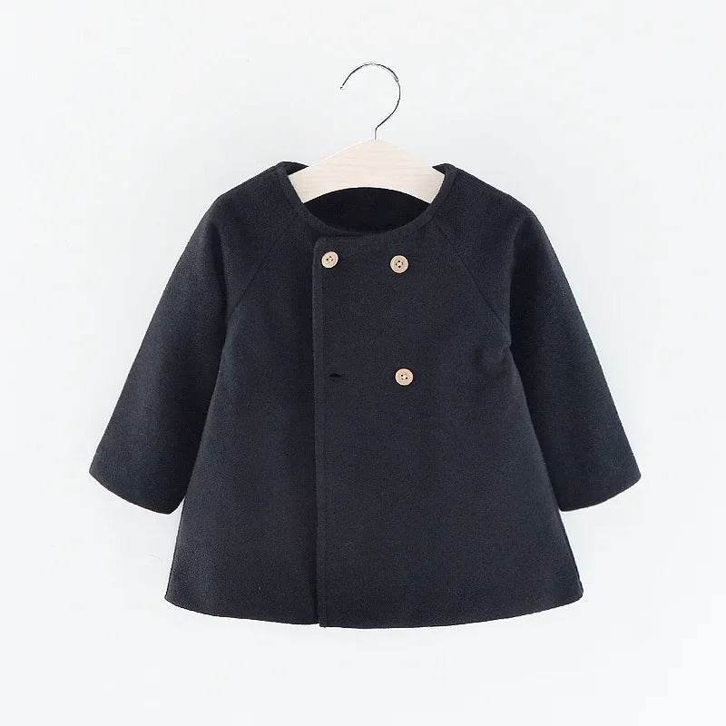 Baby Girls Elegant Winter Coat 6M–3Y