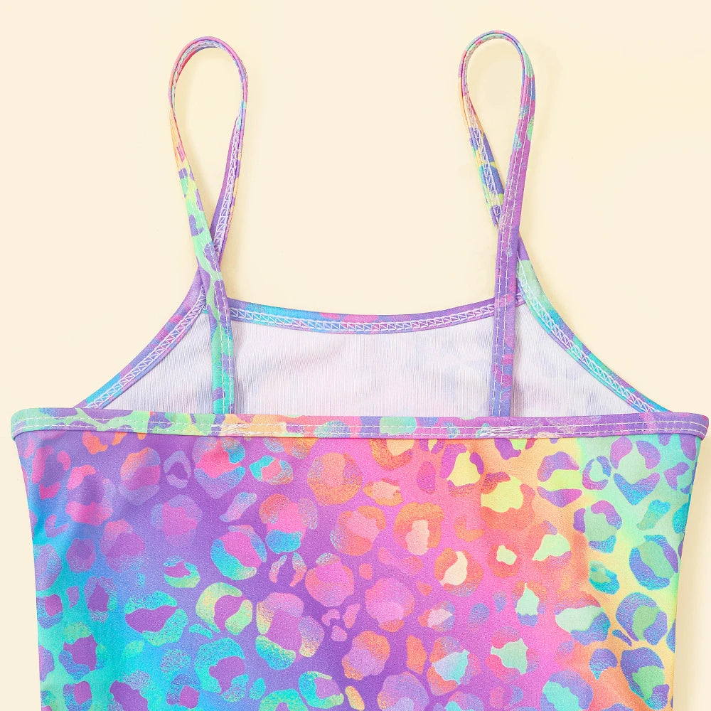 Girls' One-Piece Halter Swimsuit – Sporty, Quick-Dry Beach Bathing Suit