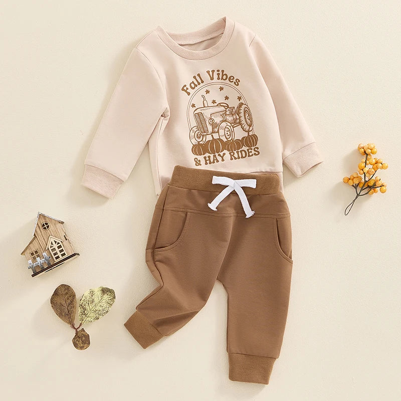 Casual Baby Boys Fall Halloween Clothes Sets