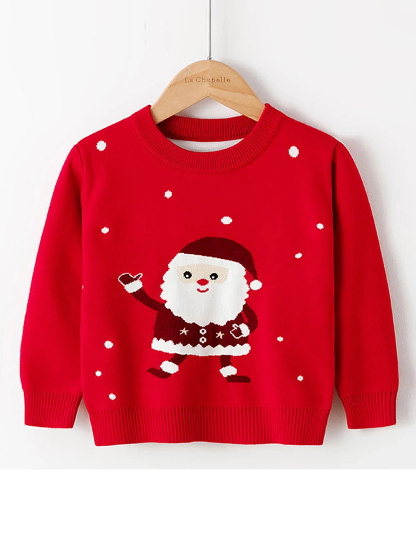 Christmas Red Santa Sweater for Girls
