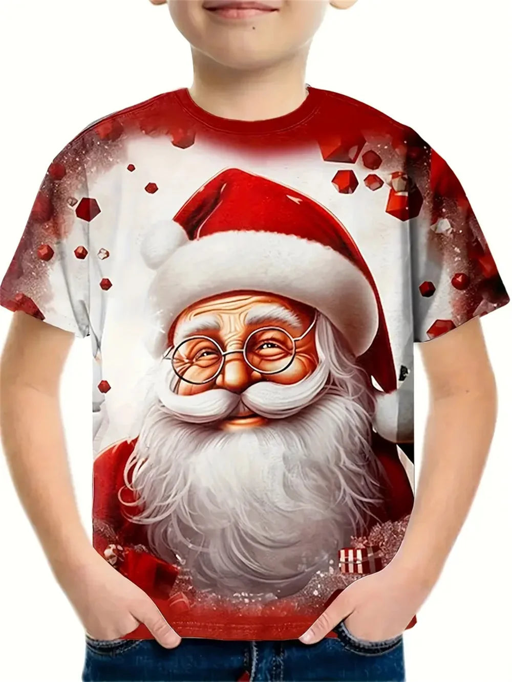 MOMSTAG Christmas Santa Claus 3d Print Tee Shirt