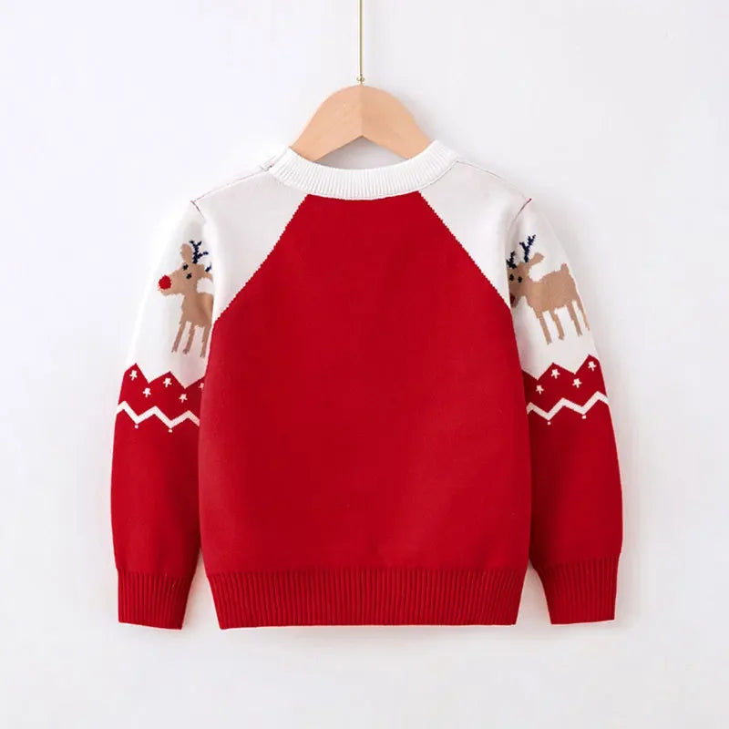 Kids Christmas Knitted Cotton Sweater
