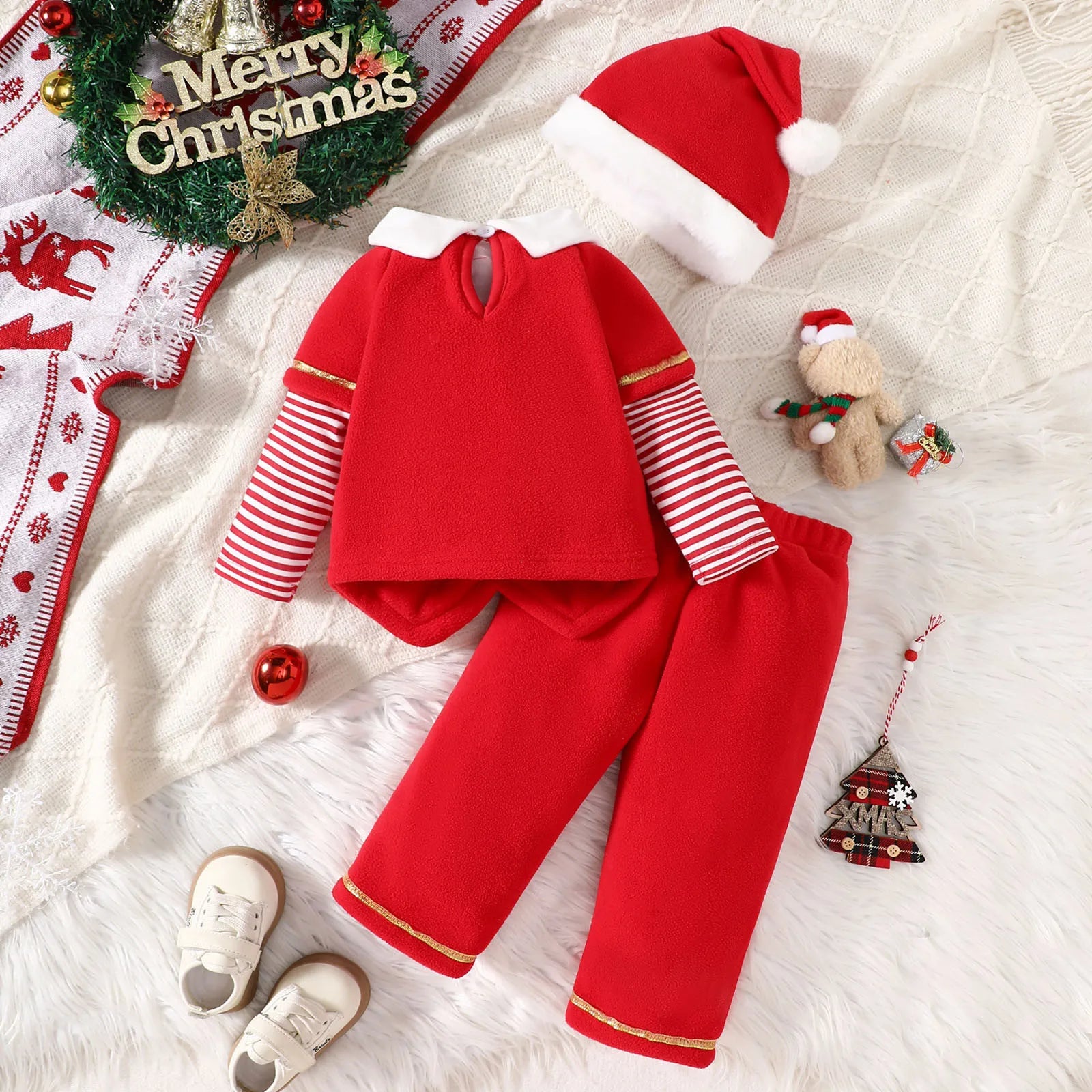 MOMSTAG Baby Girls Christmas Costume Set