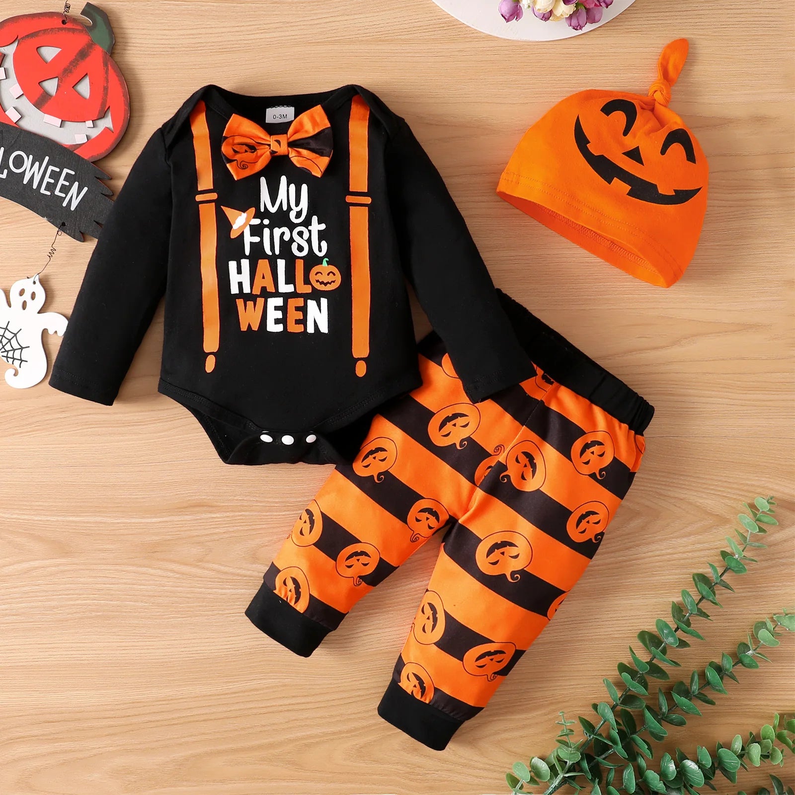 3pcs Infant Outfits for Halloween