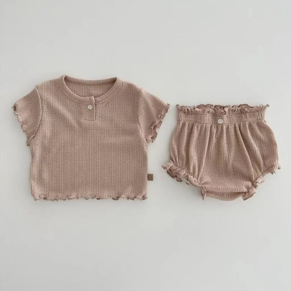 Short Sleeve Clothes Set for Baby Girl