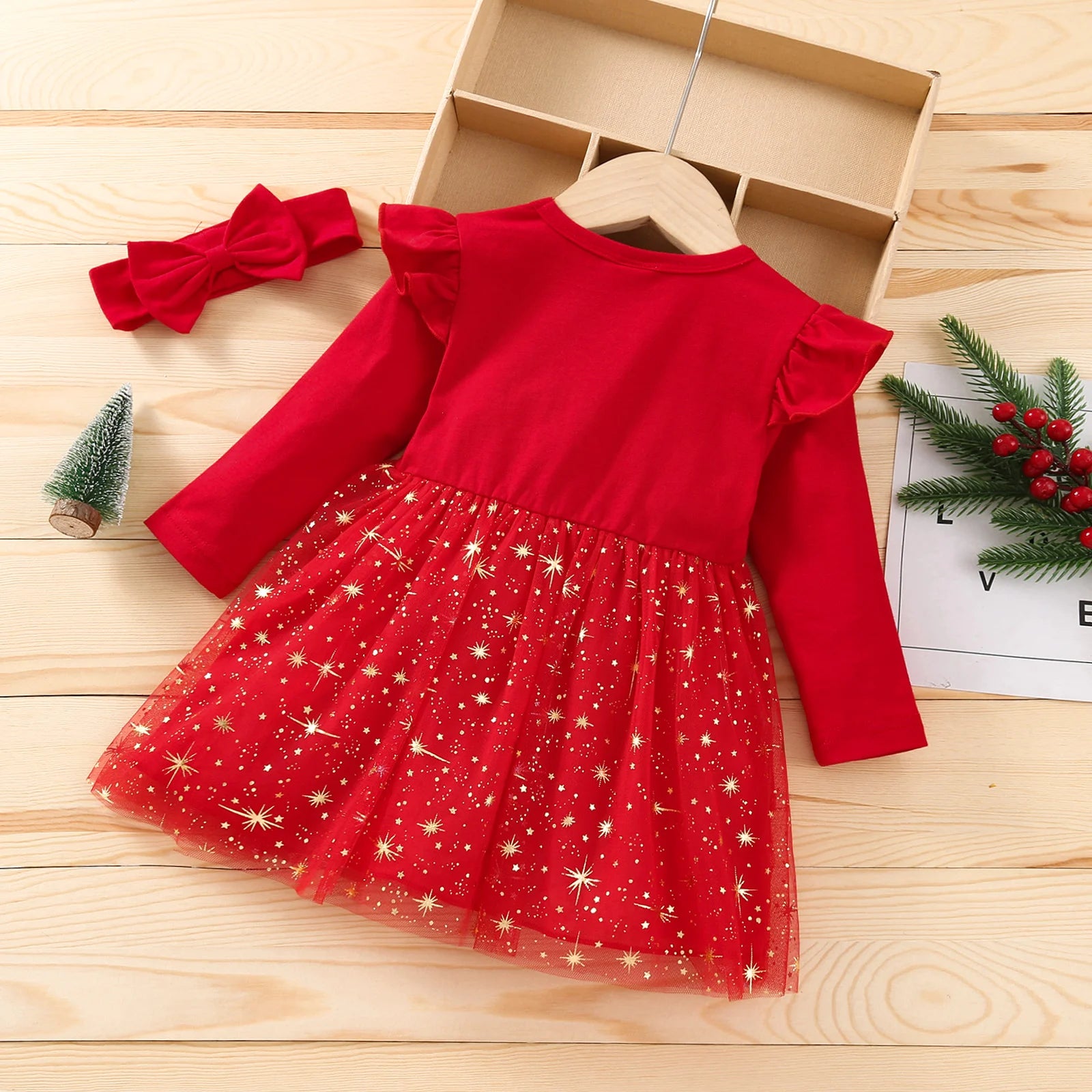 MOMSTAG Baby Girls Festive Xmas Costume