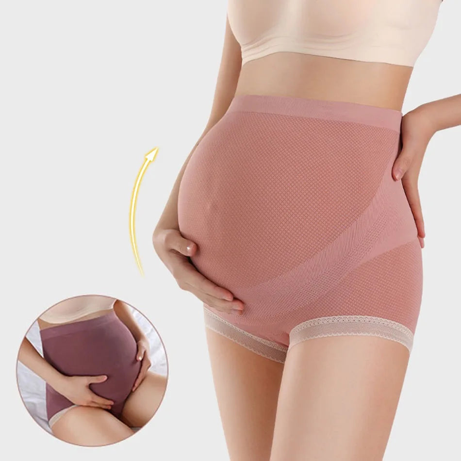 MOMSTAG Maternity High-Waist Seamless Support Panties