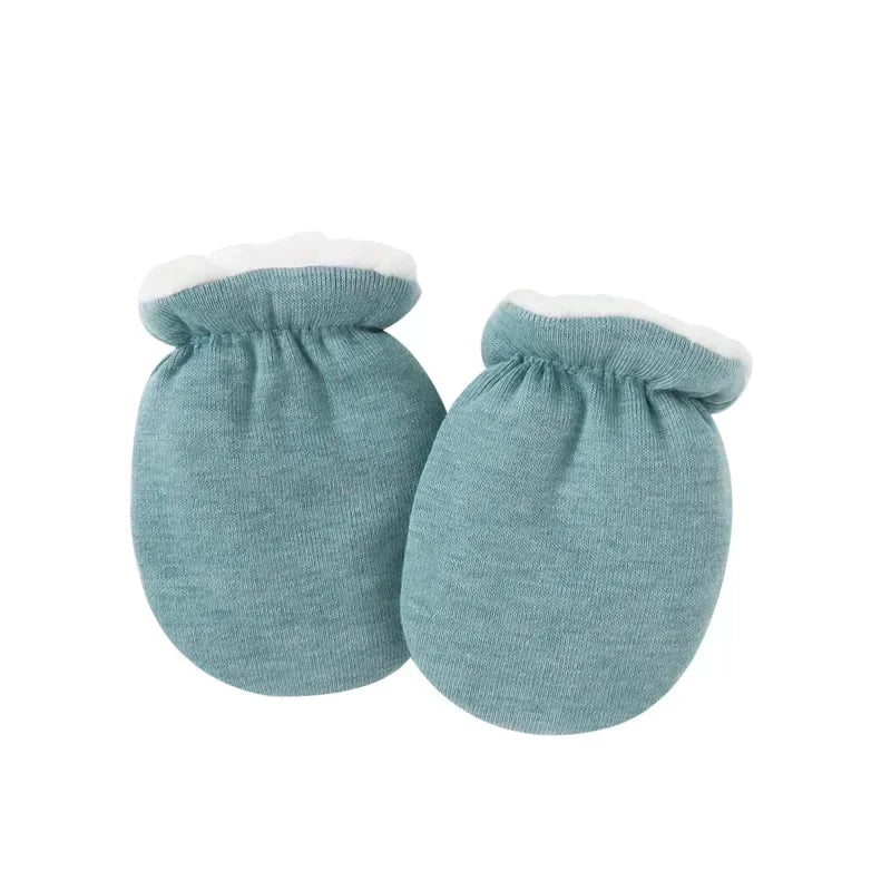 MOMSTAG Newborn Wool Furry Mittens - Warm & Thick for Winter