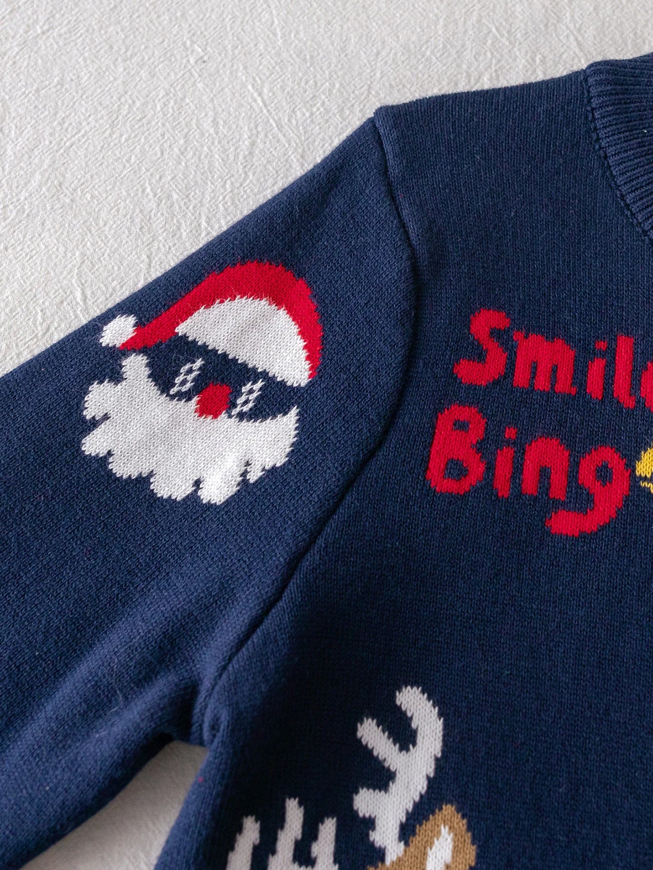 Kids Christmas Tree Sticker Print Sweater