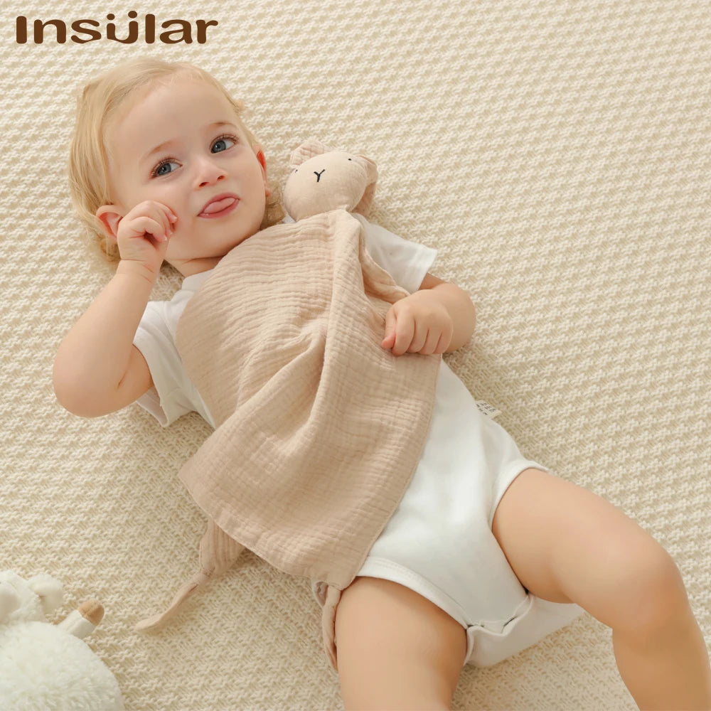 Muslin Baby Comforter – Soft Cotton Soothe Blanket & Sleep Toy