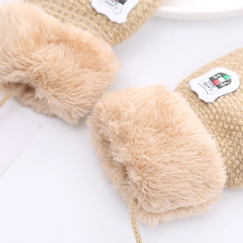 Toddler Knitted Winter Gloves 1-3Y