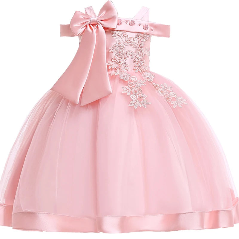 MOMSTAG 3-10 Years Kids Christmas Party Dresses