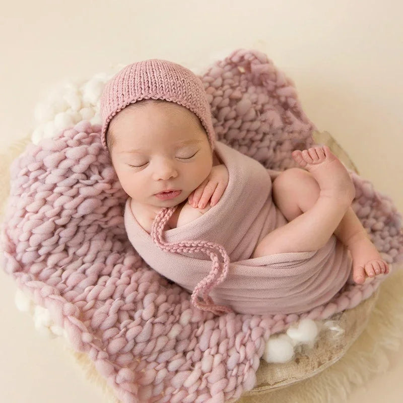 Newborn Article Wool Blanket - Photography Props