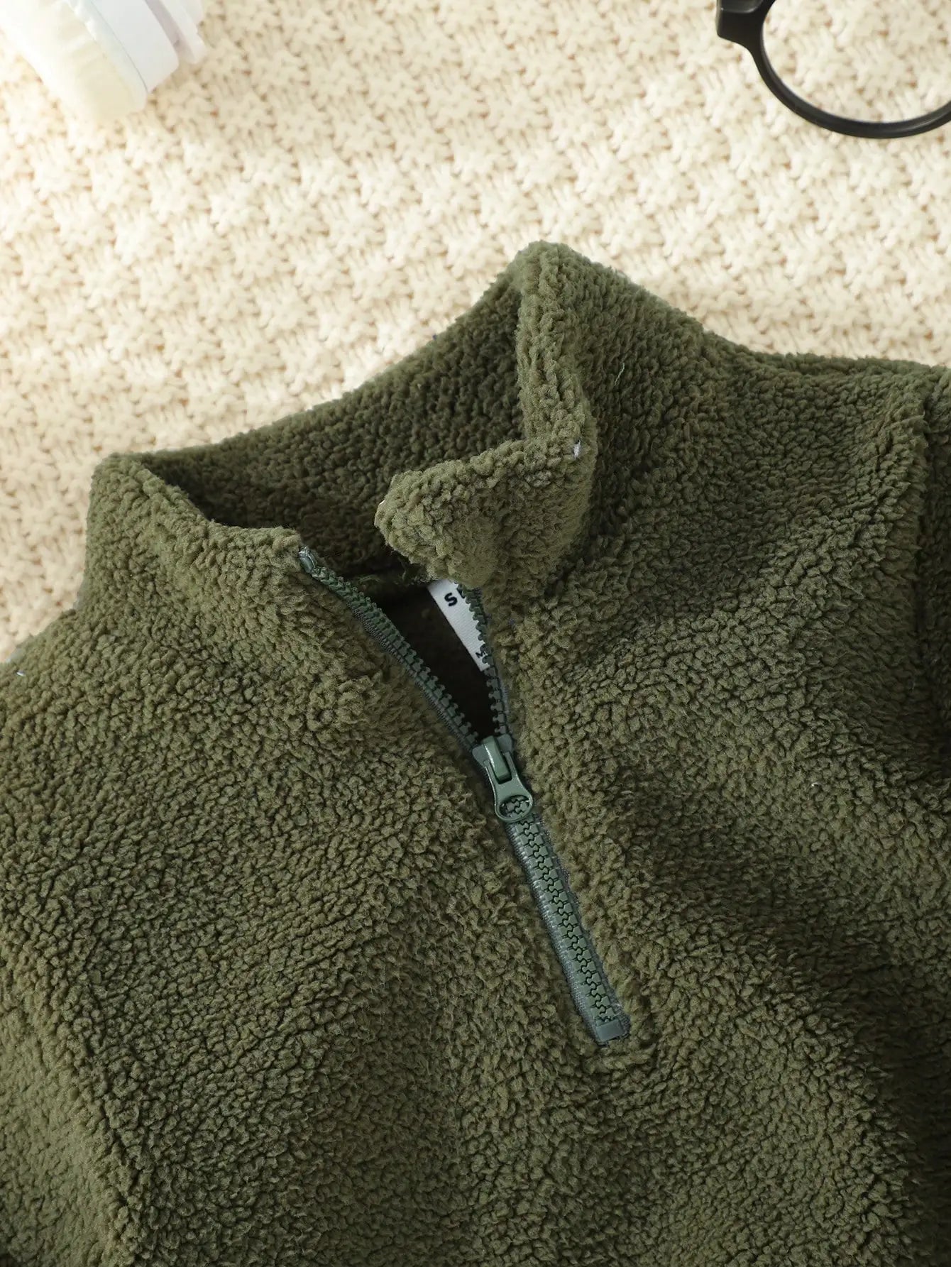 Baby Boys  Military Green Winter Sweatshirt