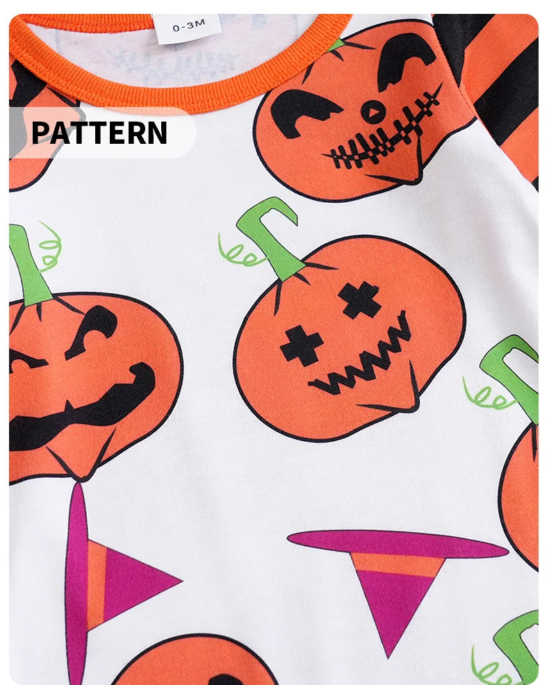 Pumpkin Hipster Romper and Pants for baby boys and girls