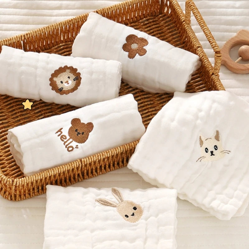 MOMSTAG Soft Muslin Baby Towel - Multi-Use Facecloth & Handkerchief