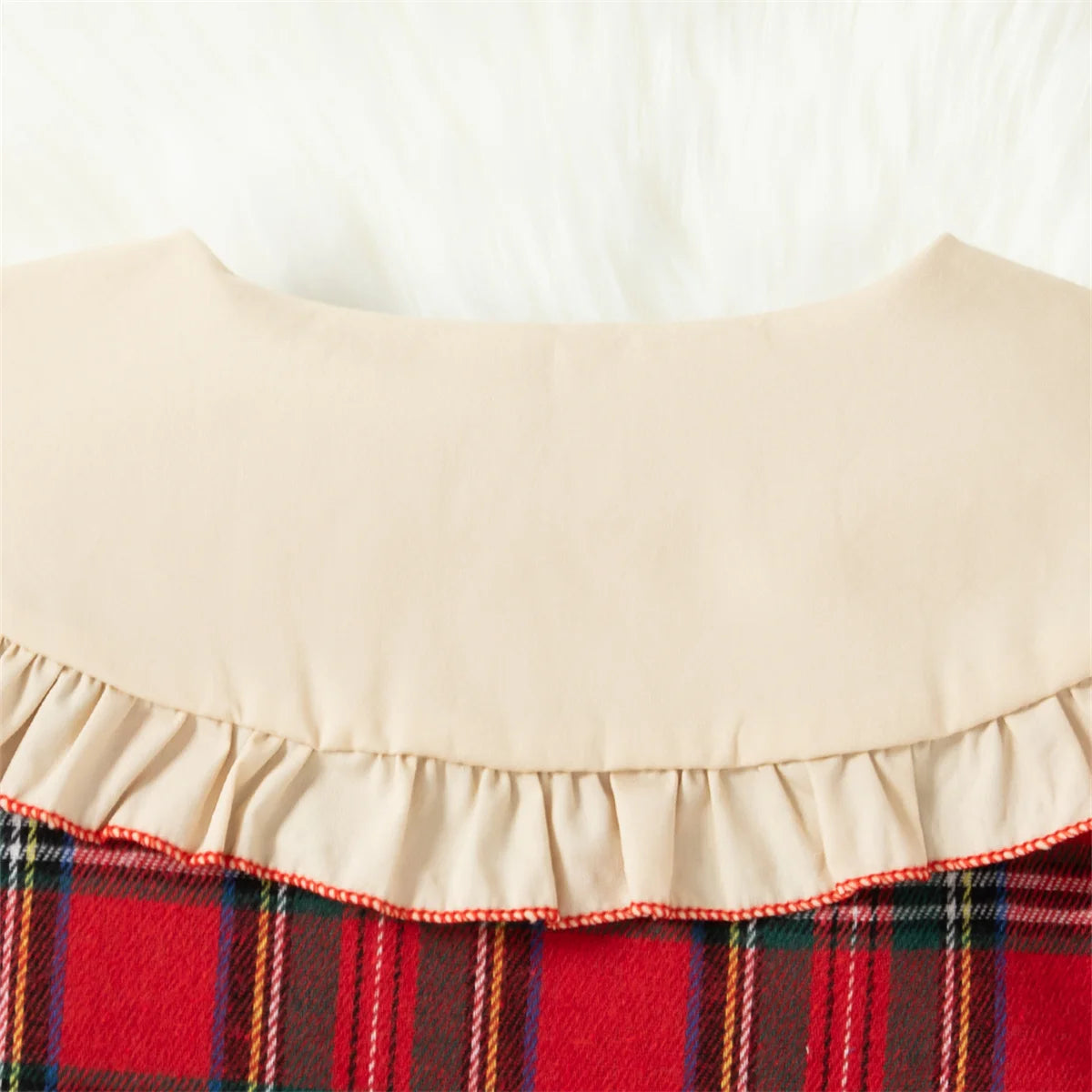 Baby Girl Dolly Red Plaid Dress Set