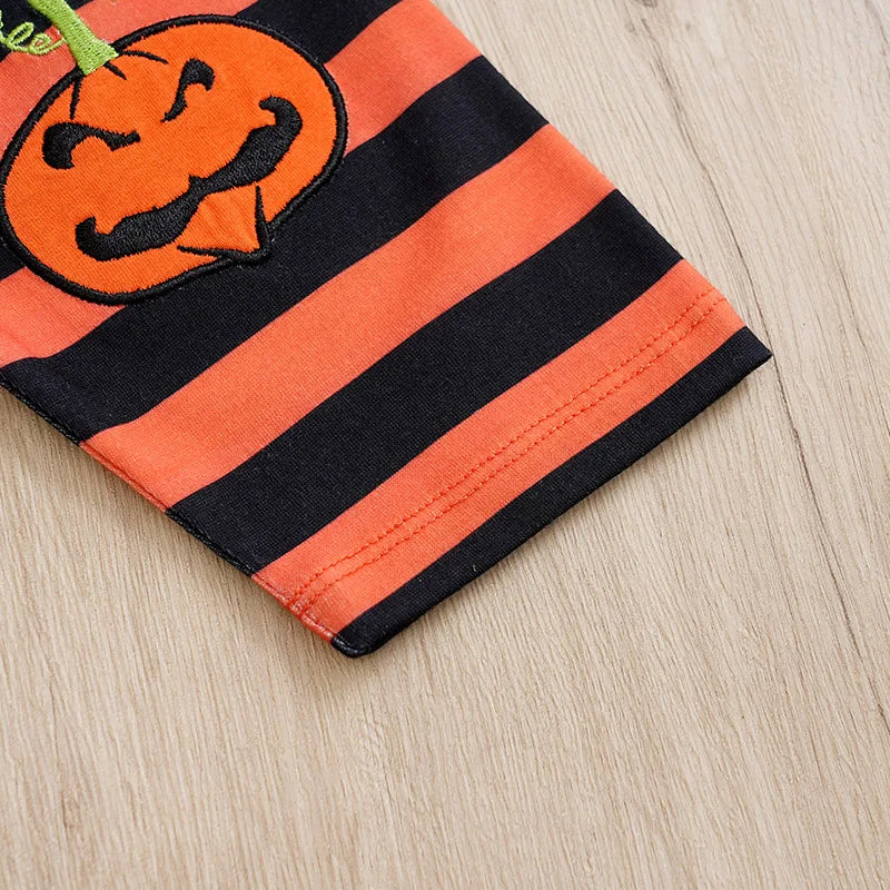 Pumpkin Hipster Romper and Pants for baby boys and girls