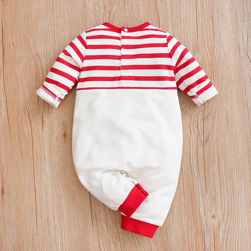 3D Reindeer Baby Jumpsuit – Christmas